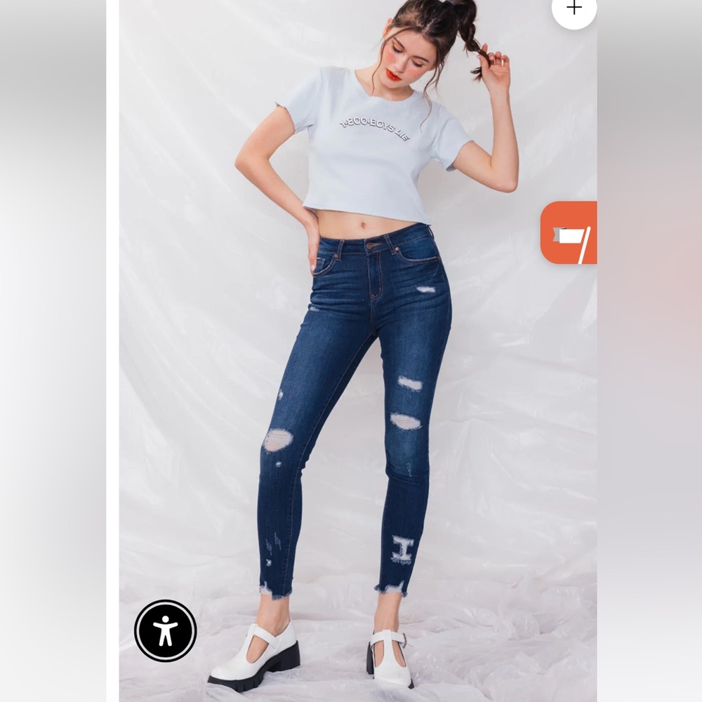 High waisted jeggings